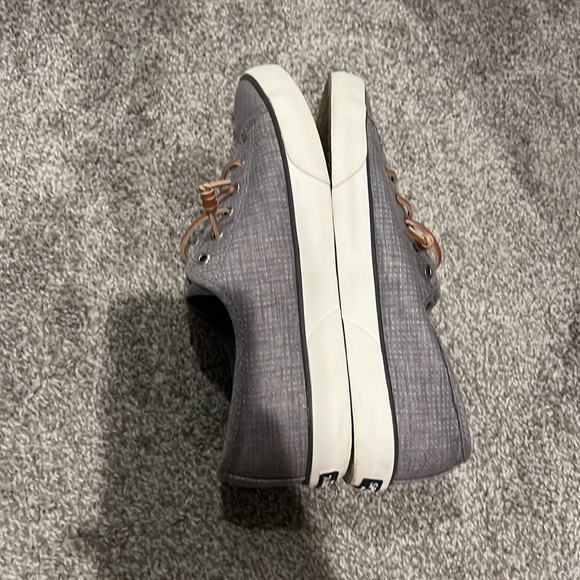 Sperry Pier View Boat Shoes Womens Size 9 Gray Canvas Slip Op low Top STS81445 - Picture 9 of 9